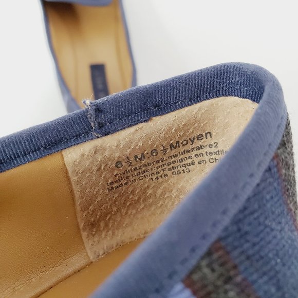 NINE WEST Blue Boho Canvas Loafers - Picture 5 of 5